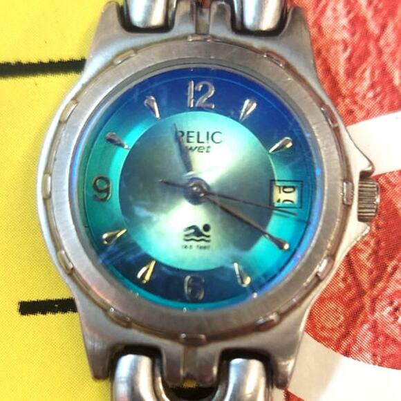 Relic Wet ZR11598 Women's Blue dial Quartz Watch with new battery - Picture 1 of 7